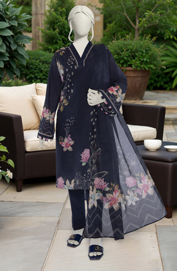 SUMMER'25 PRINTED LAWN 3PCS UNSTITCHED