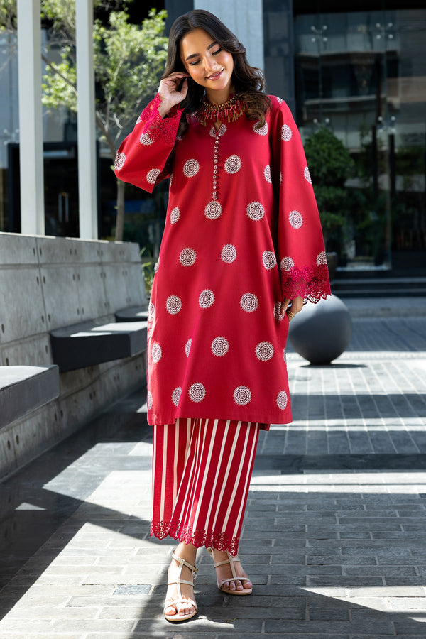 2-PC Printed Cotton Suit CNP-5-108Z