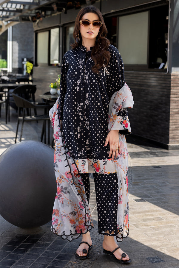 3-PC printed Lawn Suit CPM-5-010