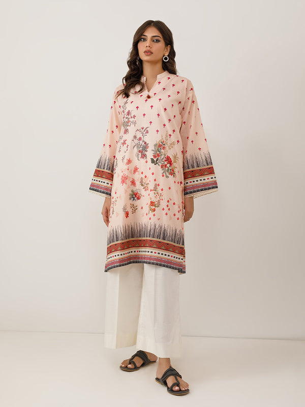 1pc - Stitched Basic Printed Texture Lawn Shirt