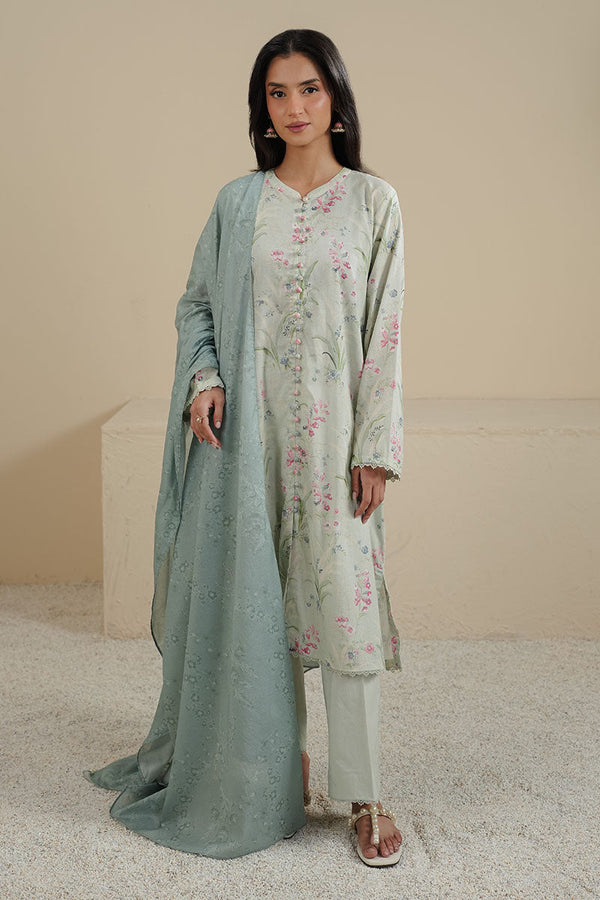 FLORAL GLINT-3PC PRINTED LAWN SUIT