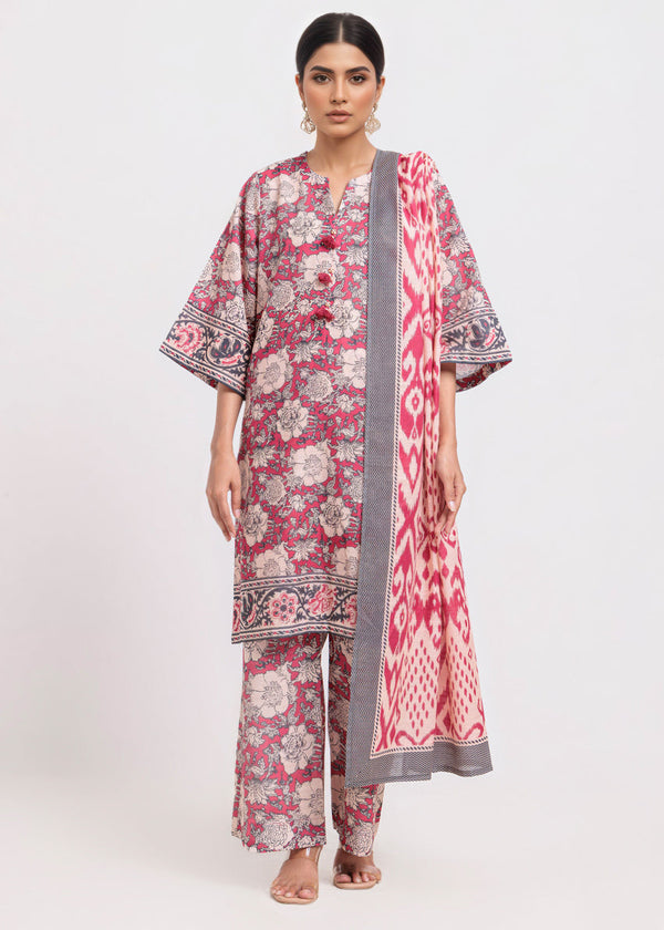 Pink-Khaddar-3 Piece (WP3PPBW25B10N2)