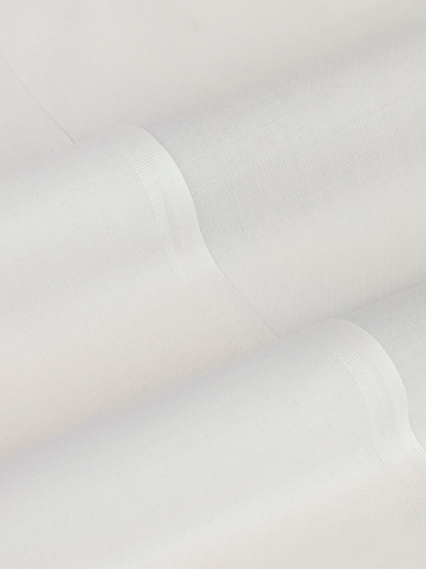 White Blended Unstitched Fabric - AL-UN-JHR-15054