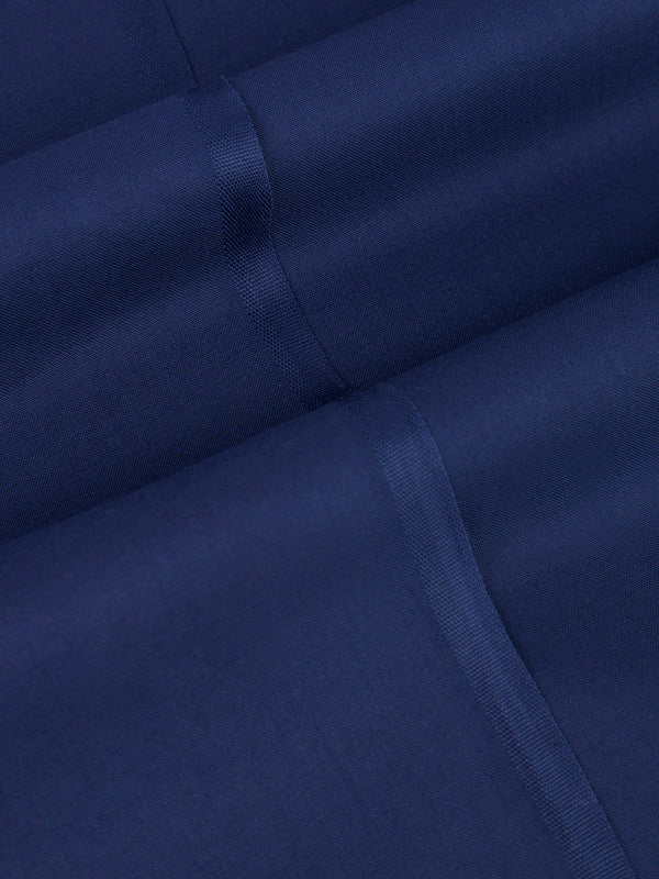Navy Blue Blended Unstitched Fabric - AL-UN-JHR-15054