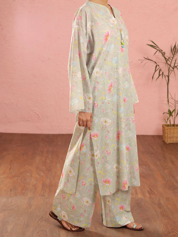 Pistachio Green Cambric 2Pc Unstitched - ALP-2PS-1961