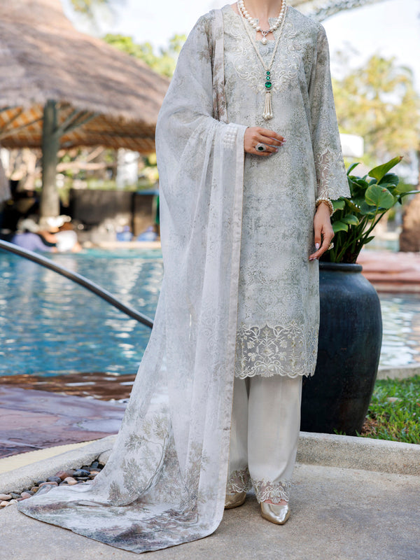 Beige Lawn 3Pc Unstitched - ALP-3PS-1990