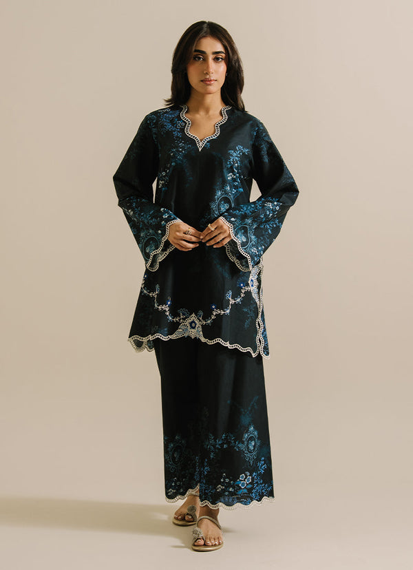 Printed Embroidered CO-ORD Set