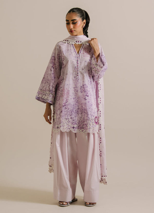 3 PC Printed Embroidered Suit