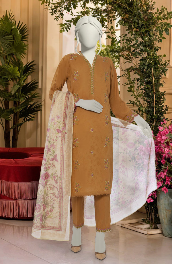 EMBROIDERED JACQUARD STITCHED 3 PIECE