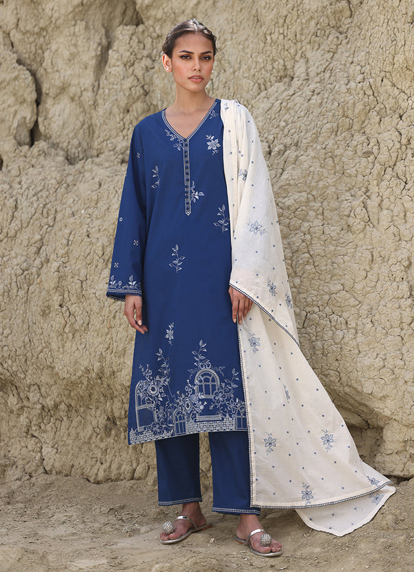 3 PC Embroidered Suit