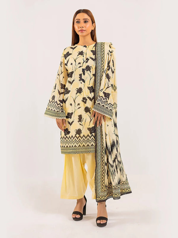 2Pc Unstitched Lawn Suit (2P038)