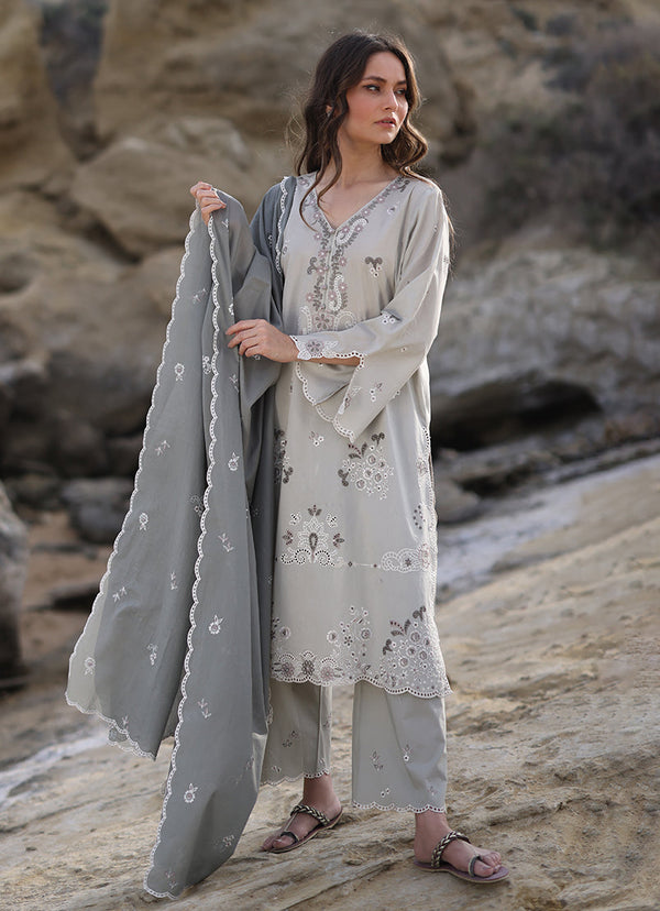 3 PC Embroidered  Suit