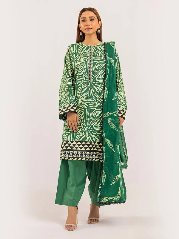 2Pc Unstitched Lawn Suit (2P045)
