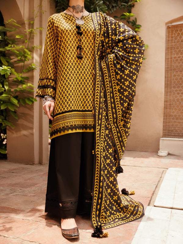 Orange Lawn 3Pc Unstitched - ALP-3PS-2282