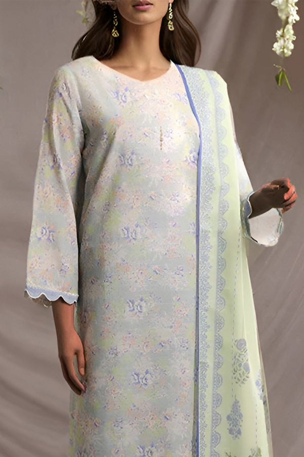 Unstitched Printed Khaddar Shirt