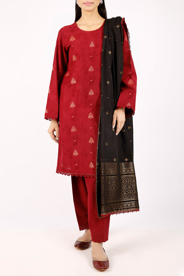 Unstitched Cotton Jacquard Shirt