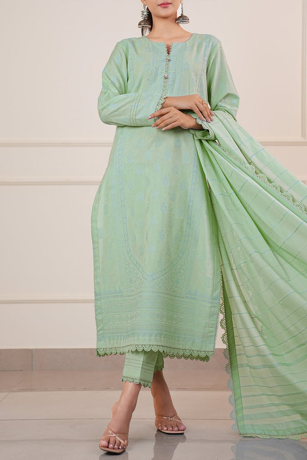 Unstitched Jacquard Cotton Shirt