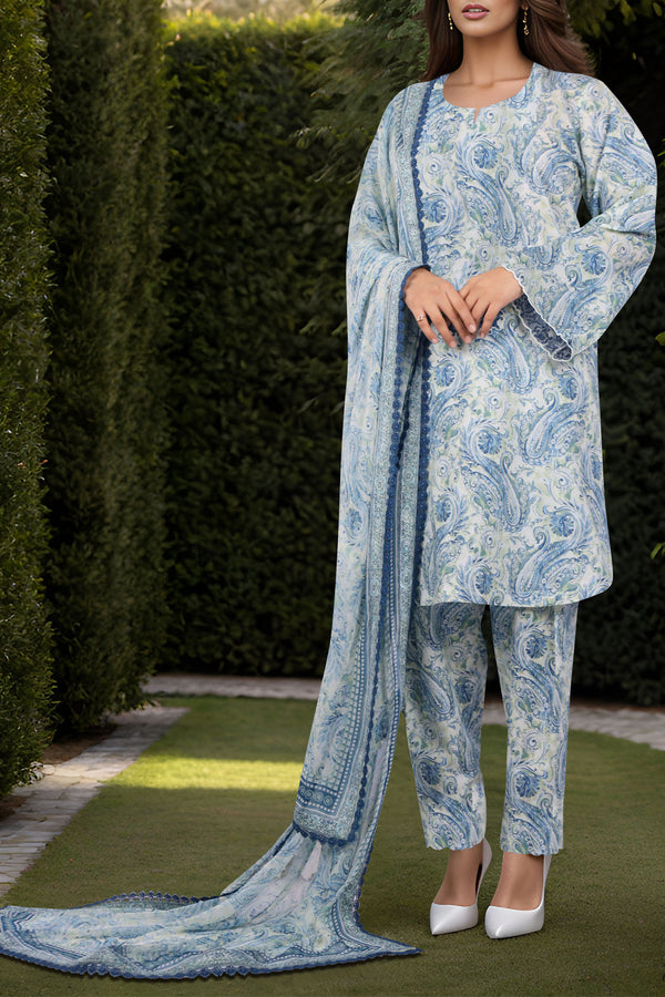 Printed Lawn Unstitched Shirt