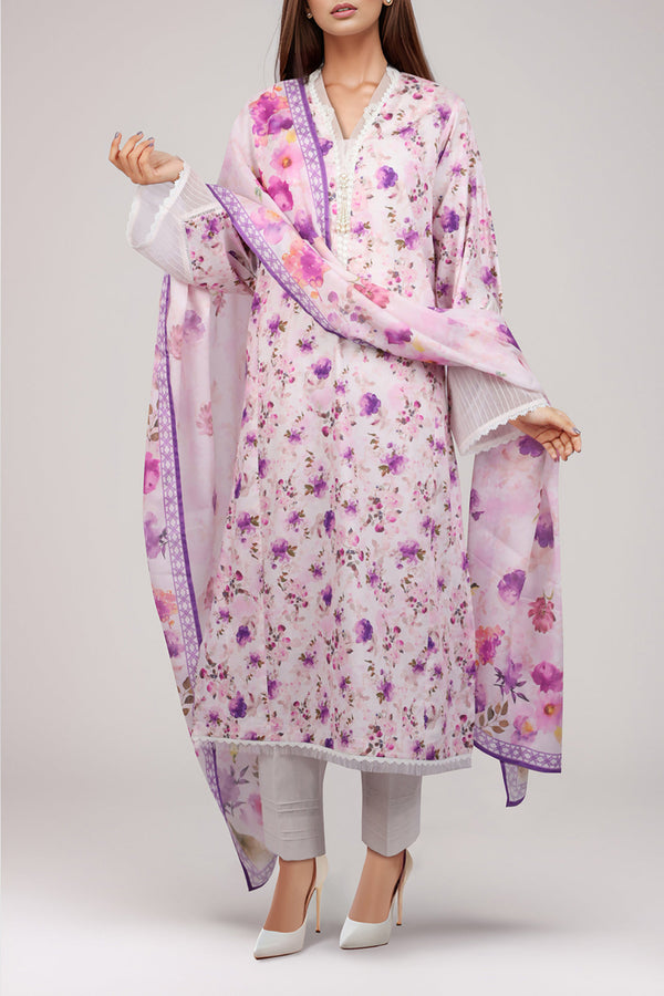 Unstitched Self Jacquard Shirt