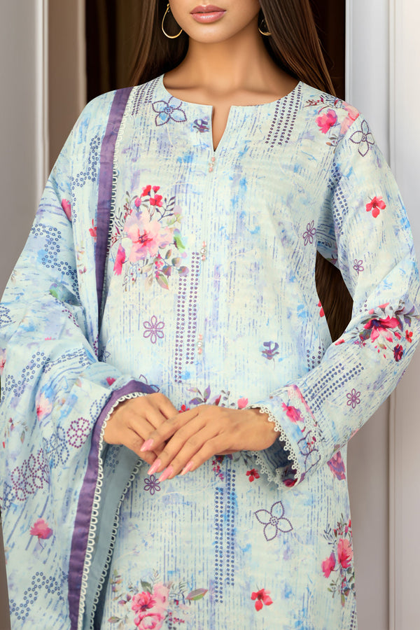 Unstitched Self Jacquard 3 Piece