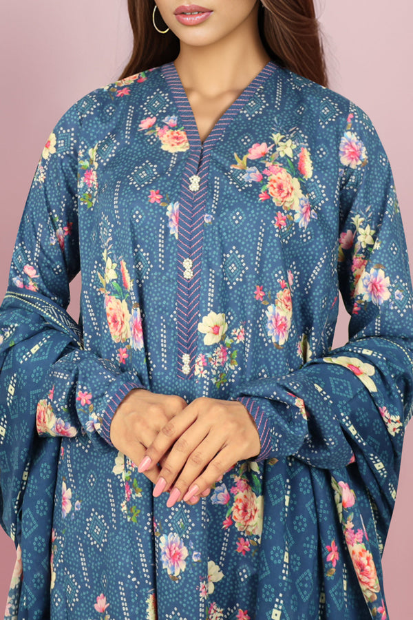 Unstitched Self Jacquard 3 Piece