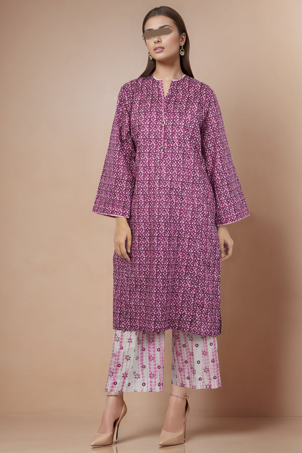 SAYA's Printed Cambric Stitched Mom And Daughter