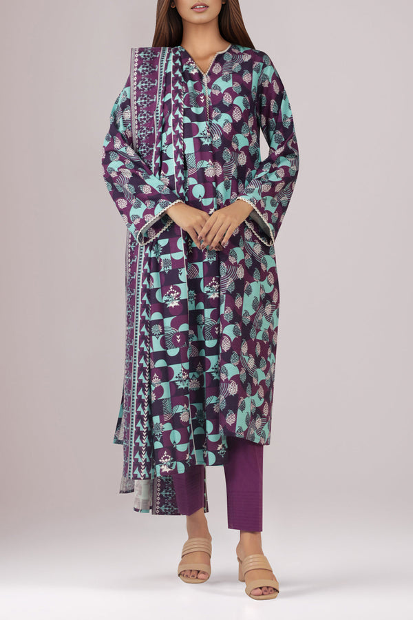 Unstitched Printed Khaddar Shirt
