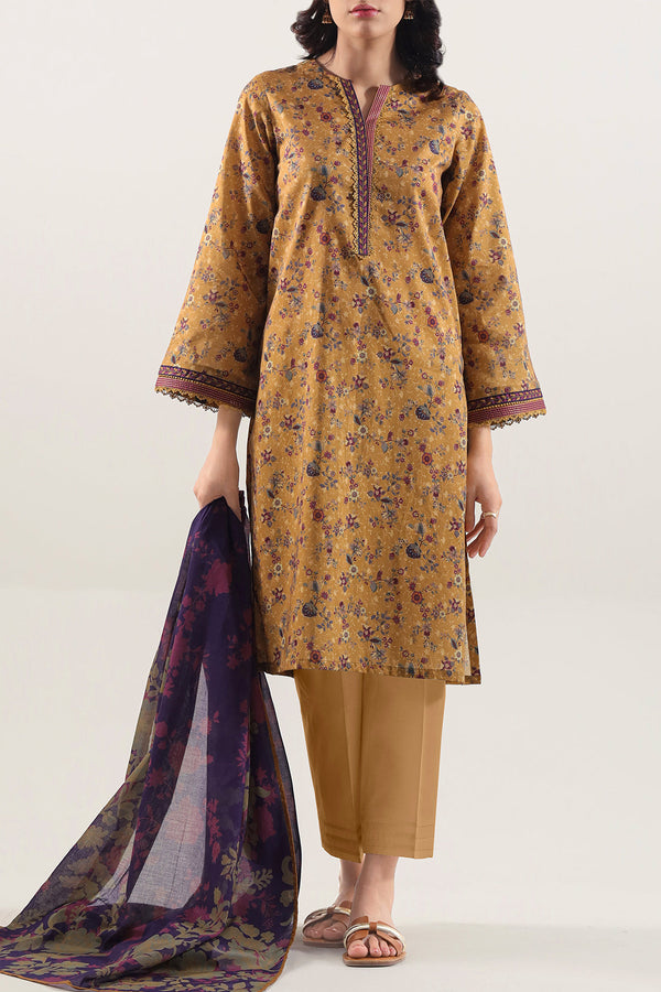 Unstitched Printed Lawn 3 Piece