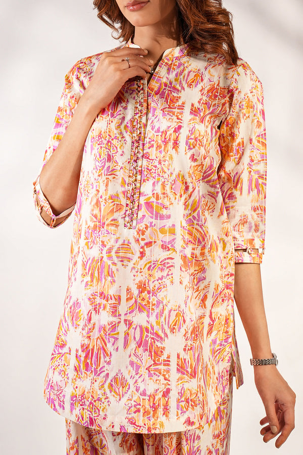 Unstitched Printed Lawn 2 Piece (Shirt/Trouser)