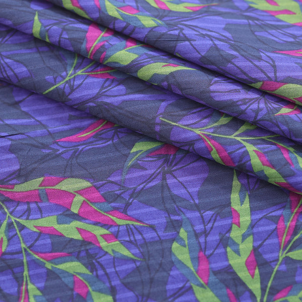 P16-25189-07A – Purple Printed Lawn Shirt Fabric