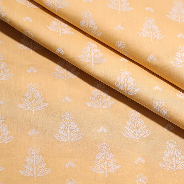 P16-25195-05A – Yellow Printed Lawn Shirt & Trouser Fabric