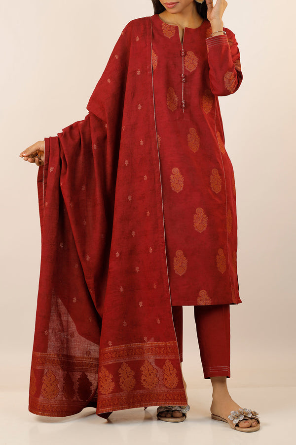 Unstitched Jacquard Cotton Shirt