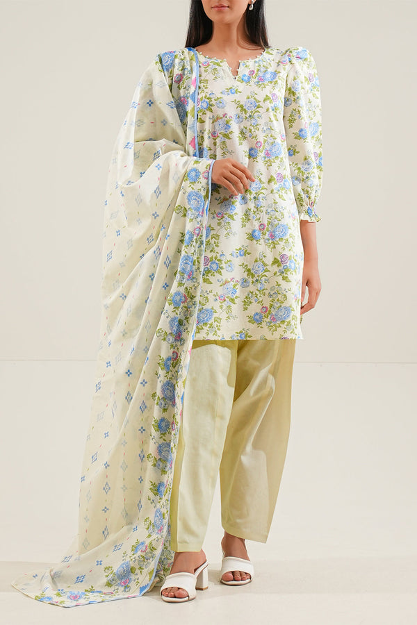Unstitched Printed Lawn 2 Piece (Shirt/Trouser)