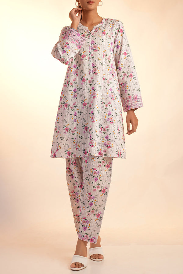 Unstitched Printed Lawn 2 Piece (Shirt/Trouser)