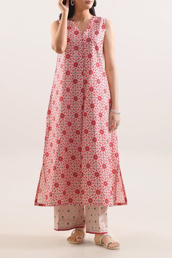 Unstitched Printed Arabic Linen 2 Piece (Shirt/Trouser)