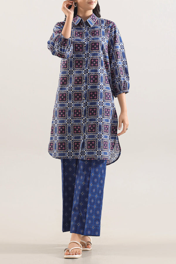 Unstitched Printed Arabic Linen 2 Piece (Shirt/Trouser)