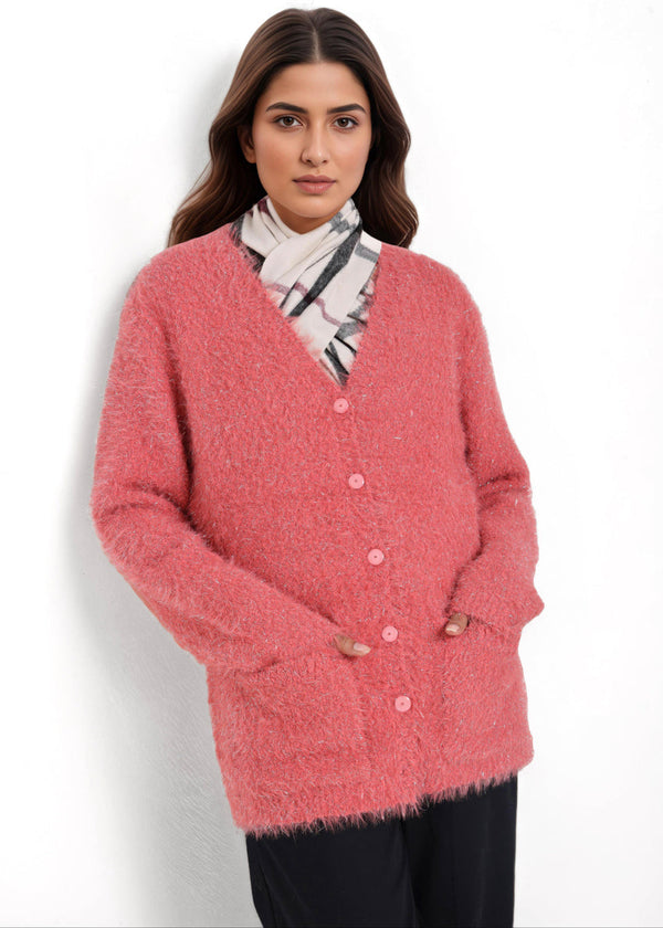 Rose-V-Cardigan Full Sleeves Sweater (25Y-020-67)