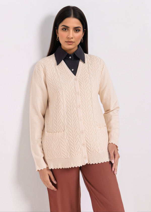 Fawn-V-Cardigan Full Sleeves Sweater (25Y-235-67)