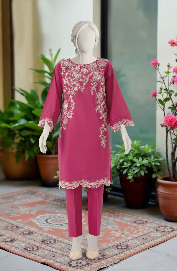 FESTIVE'25 EMBROIDERED CAMBRIC 2PCS STITCHED