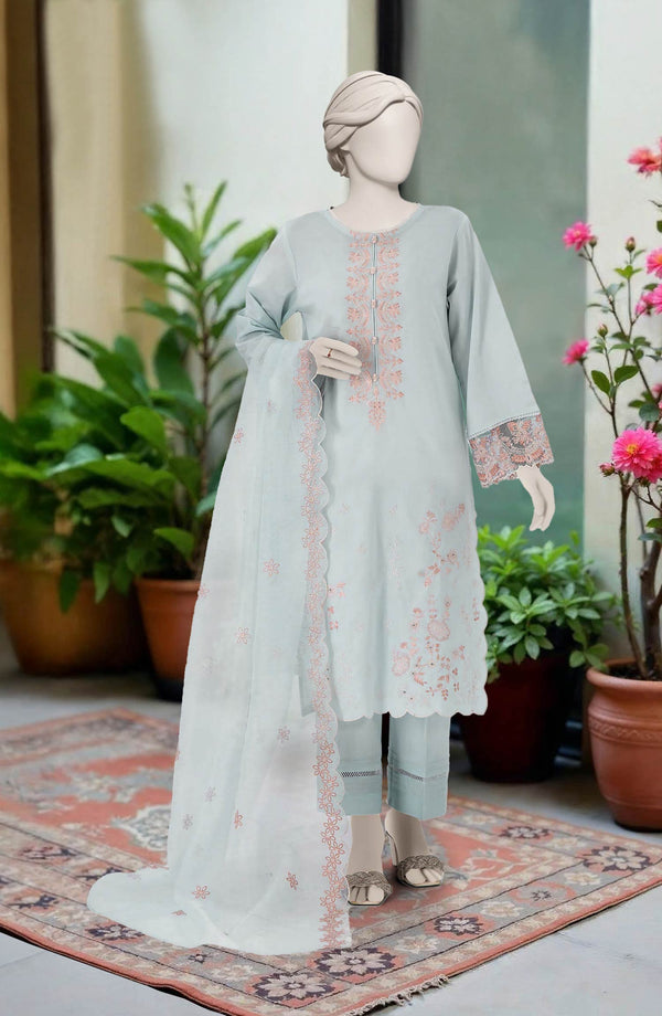 FESTIVE'25 EMBROIDERED CAMBRIC 3PCS STITCHED