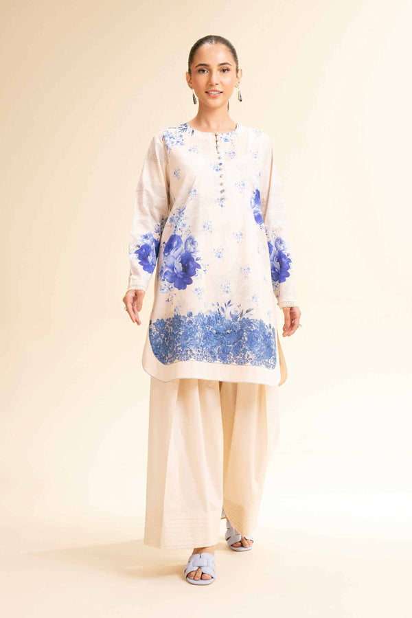 2 Piece - Digital Printed Embroidered Suit - 42501152