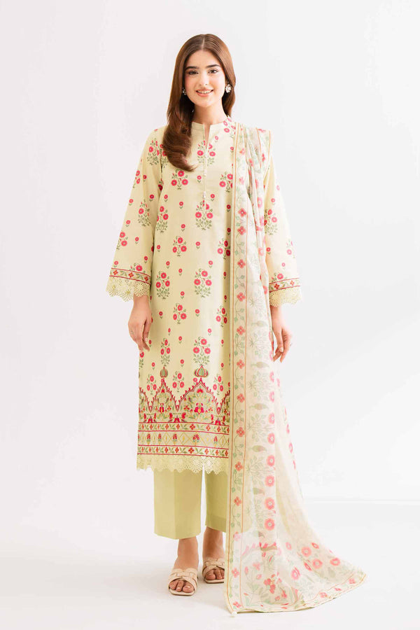 2 Piece - Digital Printed Embroidered Suit - 42501760