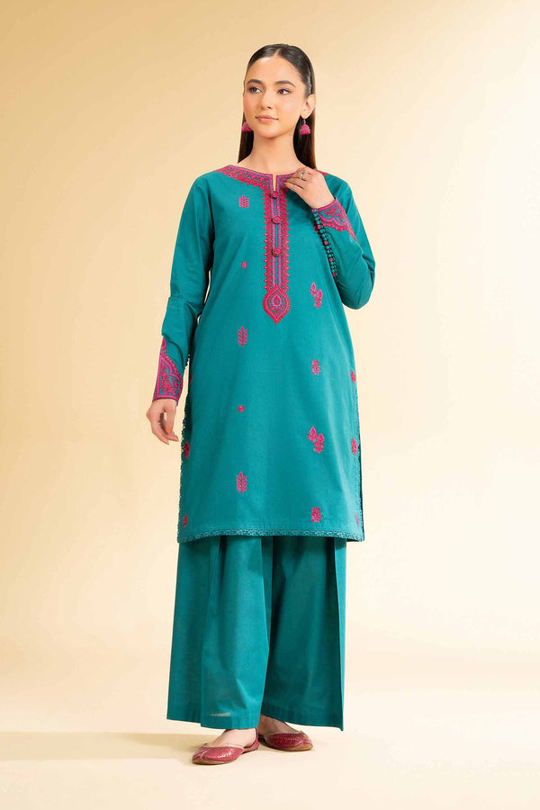 2 Piece - Dyed Embroidered Suit - 42501797