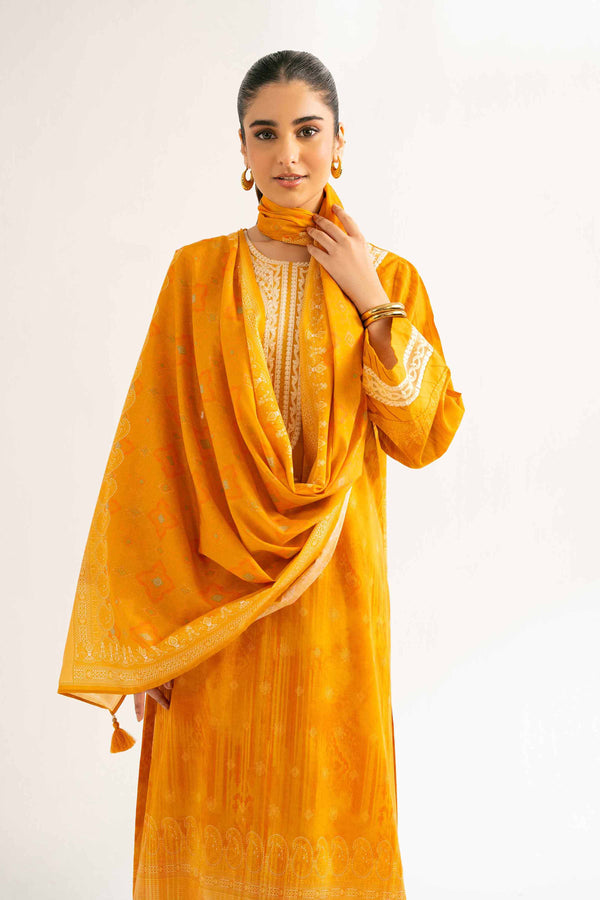 3 Piece - Digital Printed Embroidered Suit - 42501928