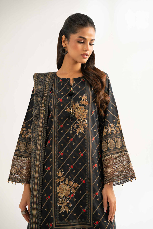 3 Piece - Digital Printed Embroidered Suit - 42501930