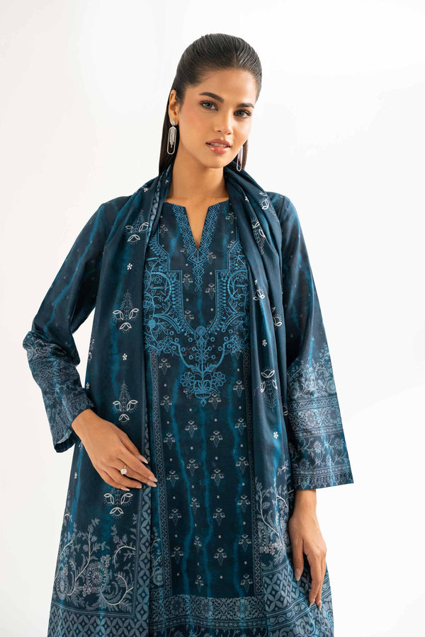 3 Piece - Digital Printed Embroidered Suit - 42501932