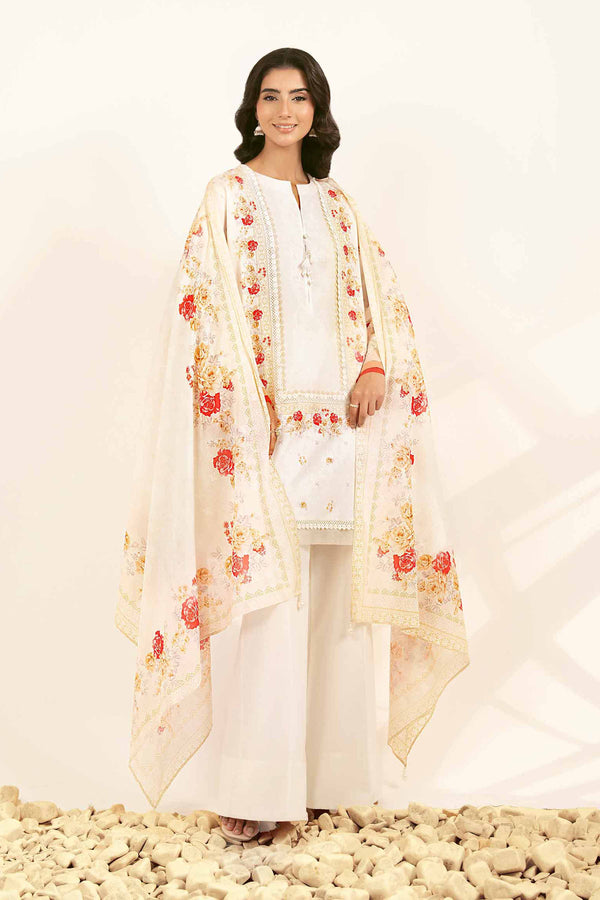 3 Piece - Digital Printed Jacquard Suit - 42502117