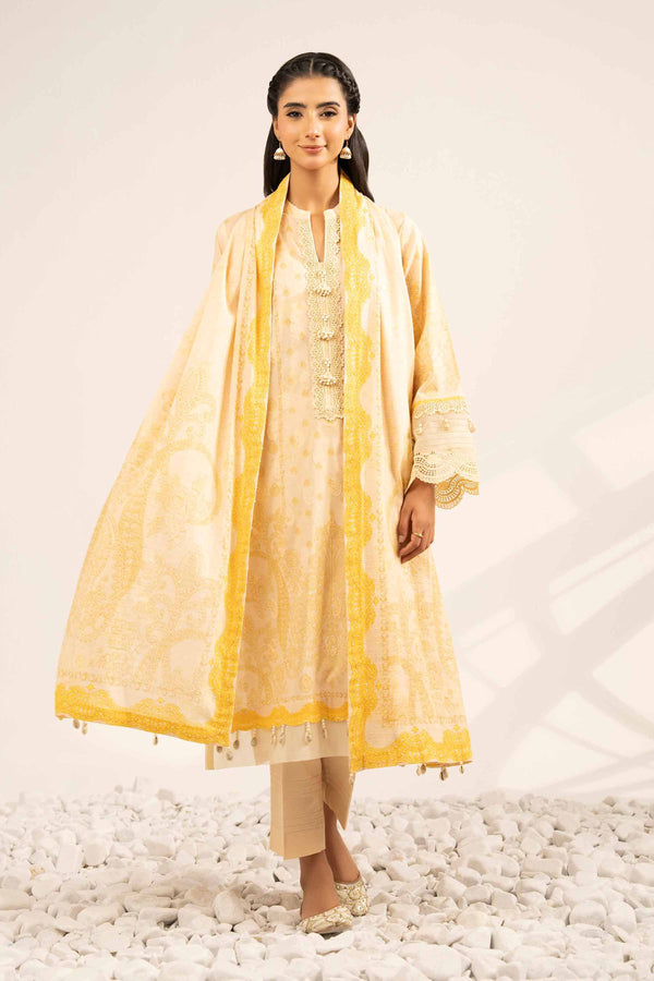 3 Piece - Digital Printed Jacquard Suit - 42502121