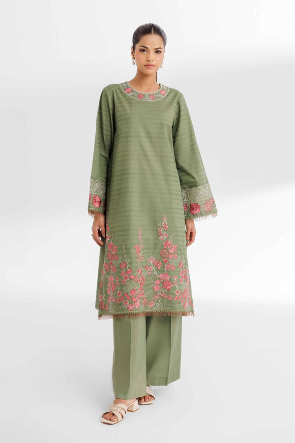 2 Piece - Dyed Embroidered Suit - 42502155