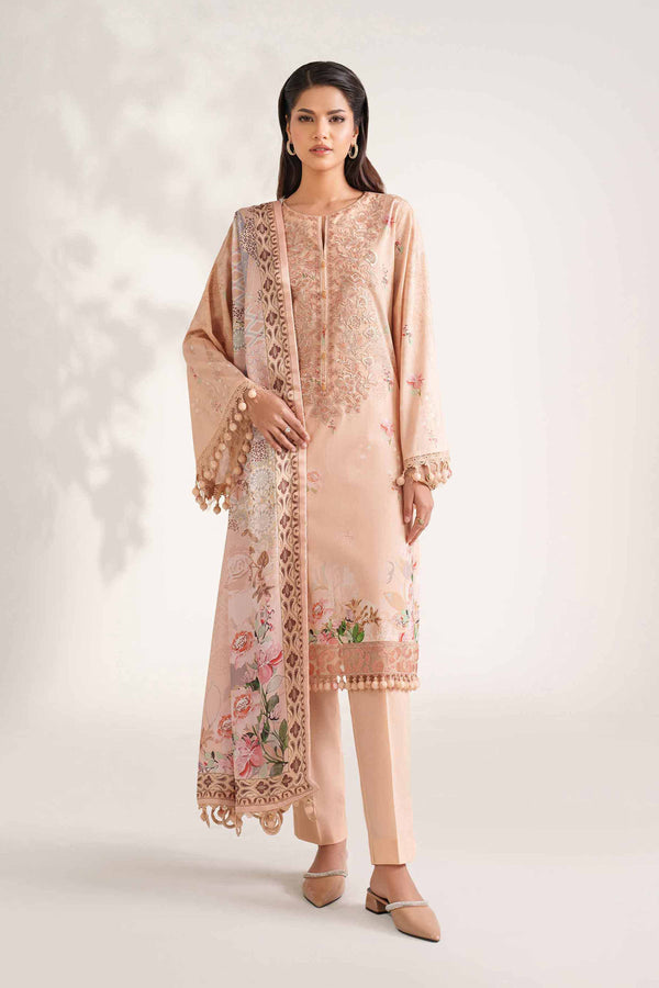 3 Piece - Digital Printed Embroidered Suit - 42502215